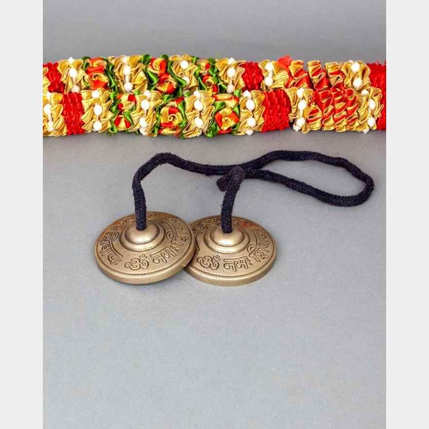Seven-Metals Tingsha Cymbal - "Om Nama Shiva"