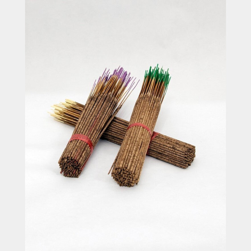 Yoga Rainbow 100-count incense sticks in colorful fragrance packaging