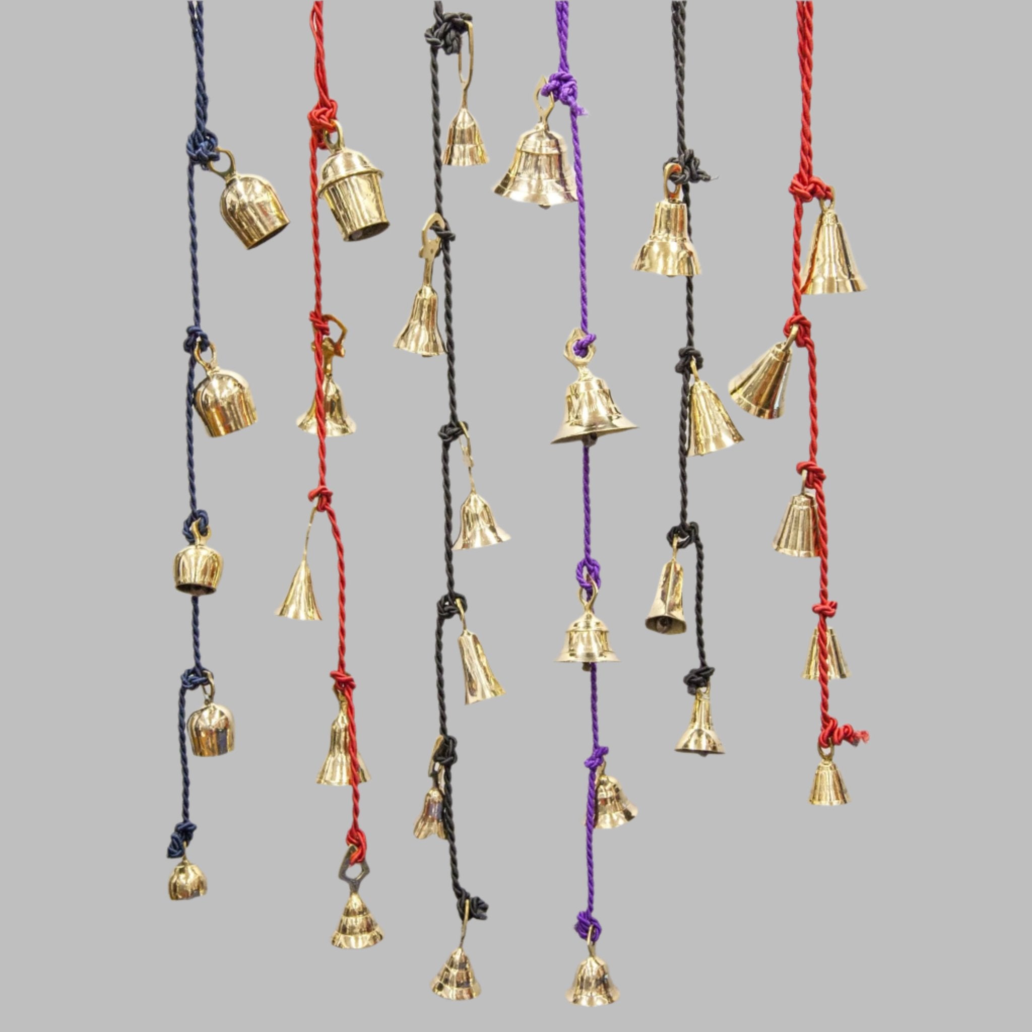 Brass Bells on a 30" Cord - Decorative Bells - Bellbazaar.com - BS080