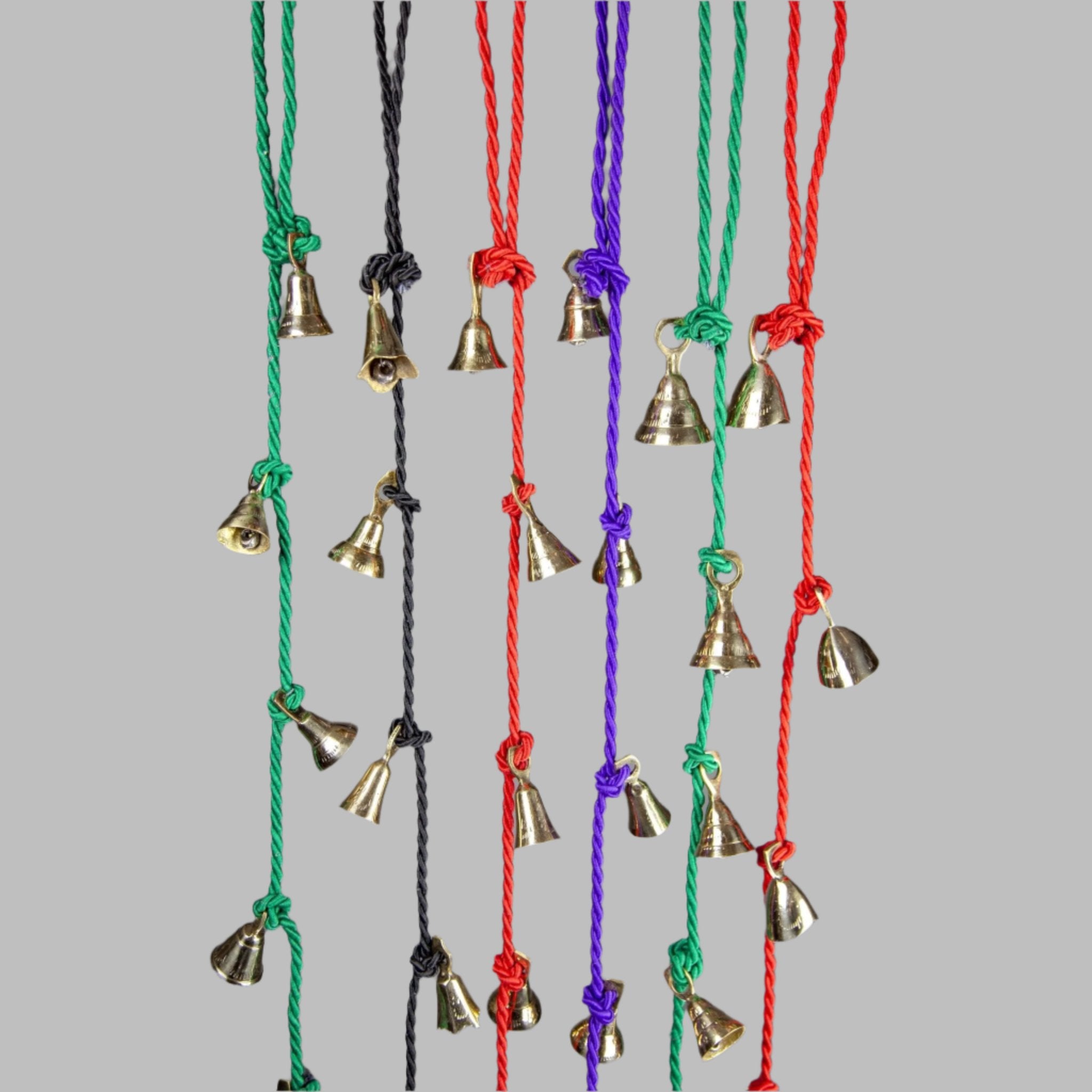 Brass Bells on Cord - Decorative Bells - Bellbazaar.com - BS050