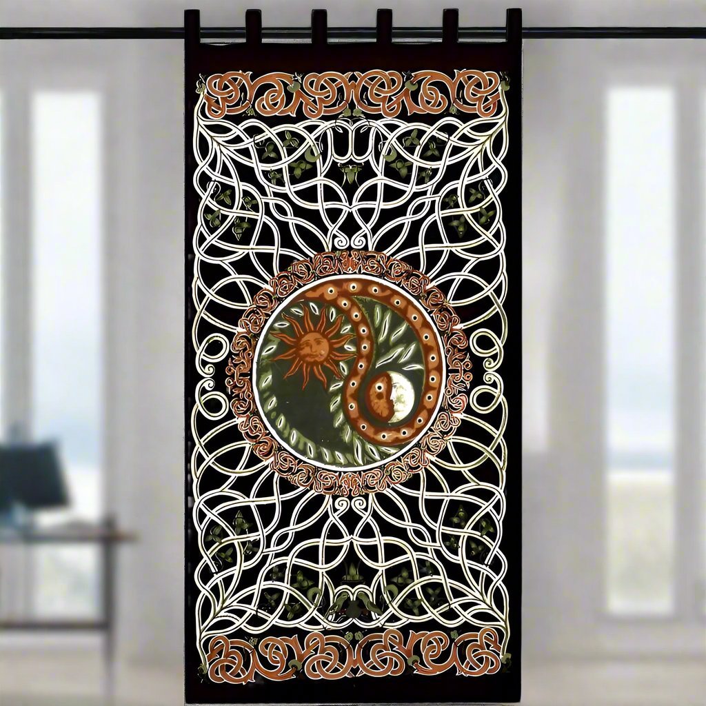 Celtic Print Curtain - Curtains & Drapes - Bellbazaar.com - CT076 - 06