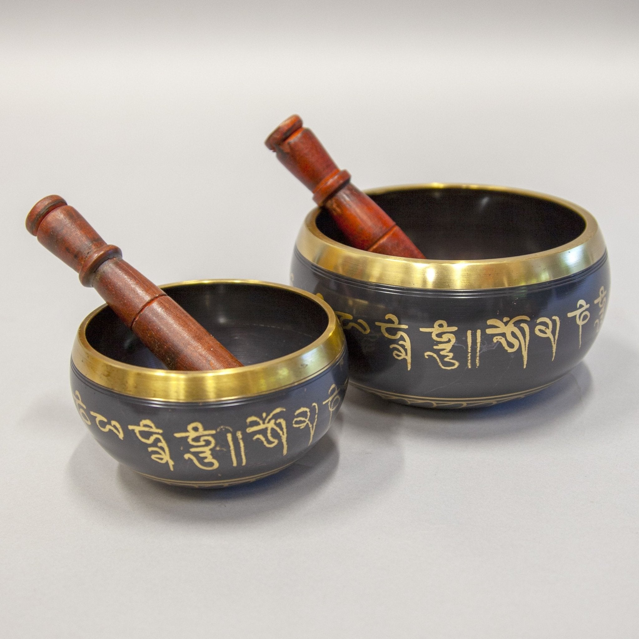 Color - Enameled Seven - Metals Singing Bowls - Religious Items - Bellbazaar.com - BW607 - BK