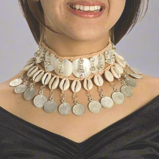 Cowrie Shells and Mother of Pearl Necklace - Apparel & Accessories > Jewelry > Necklaces - Bellbazaar.com - JW274