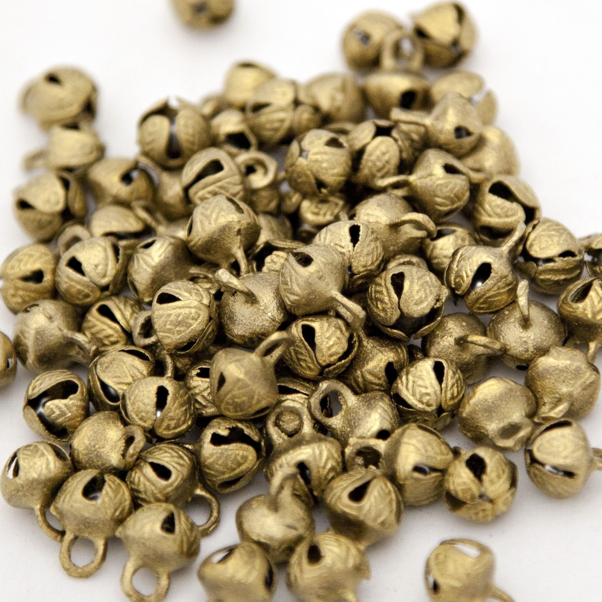 Cross - Cut Brass Bells (Ghungroos) - Decorative Bells - Bellbazaar.com - BL009 - A