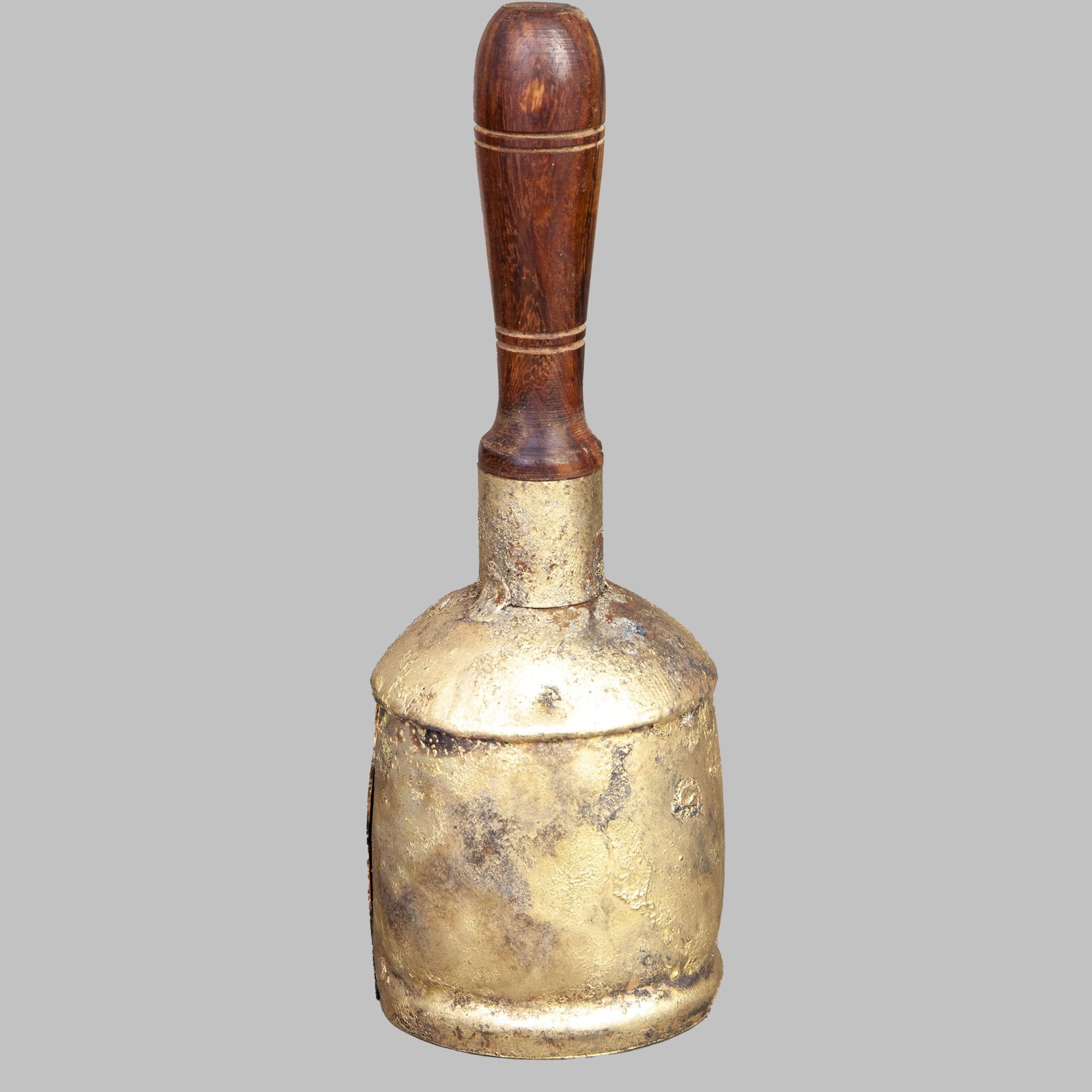 Dome Top Wood Handle Tin Bell with Wood Striker - Decorative Bells - Bellbazaar.com - TL045