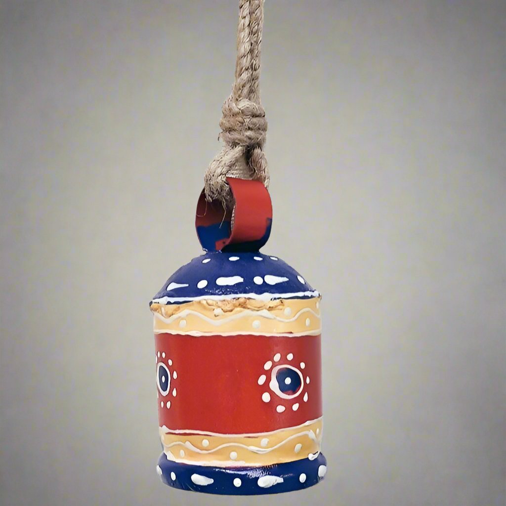 Hand - Painted Tin Bell - Decorative Bells - Bellbazaar.com - TL062