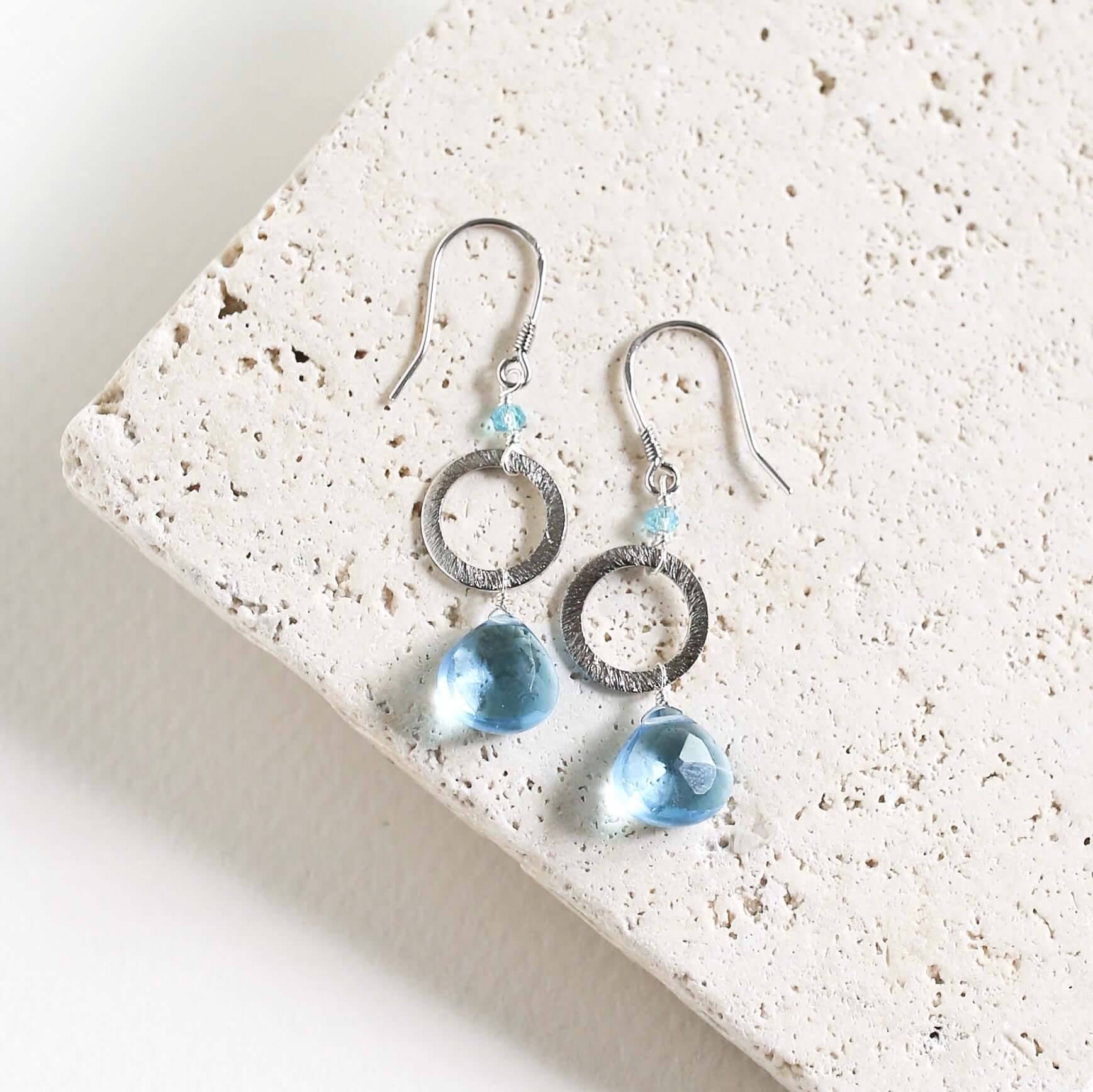 Aquamarine Quartz Airie Earring