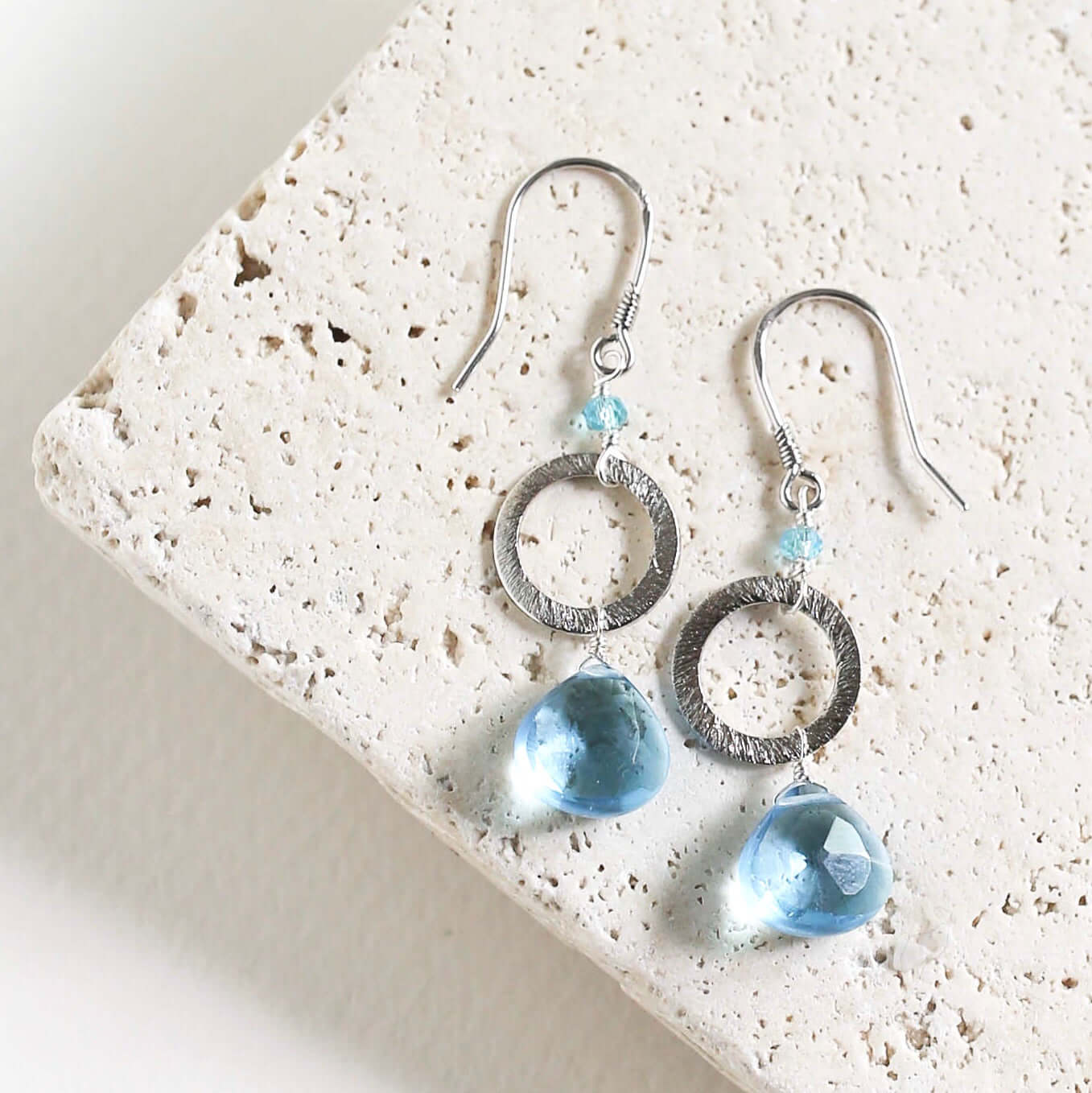 Aquamarine Quartz Airie Earring