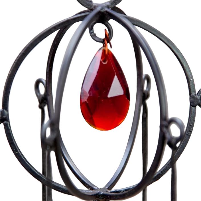 Iron 3D Globe Glass Wind Chime - Decorative Bells - Bellbazaar.com - TS148