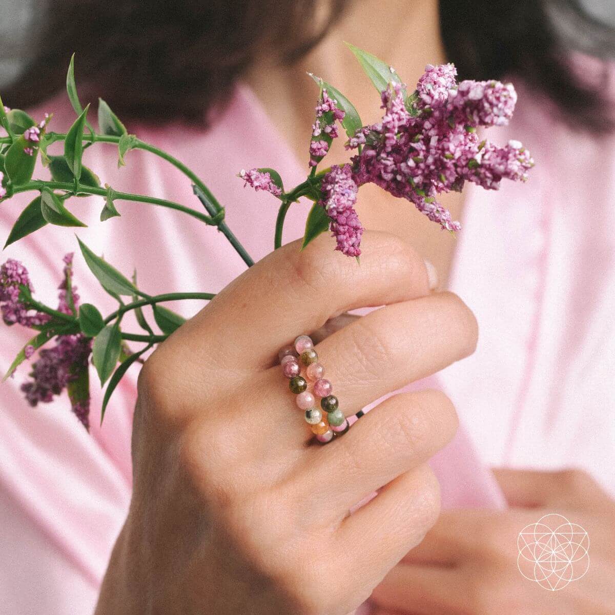 Matching Tourmaline Ring Set, 2 Piece - Ring - Bell Bazaar