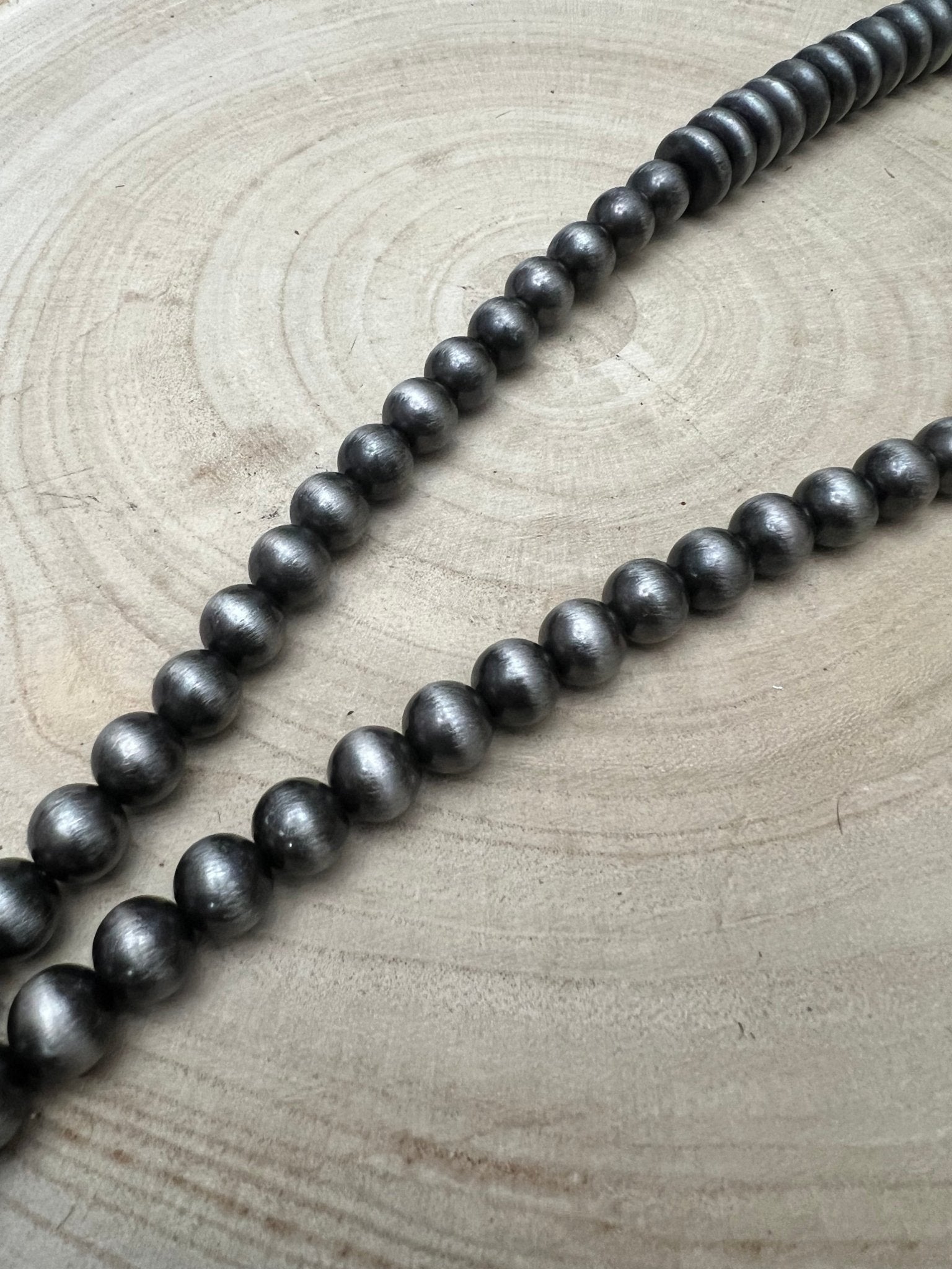 Navajo Style Pearl Necklace & Earring Set - 48 inch - Fashion Jewelry - Bell Bazaar