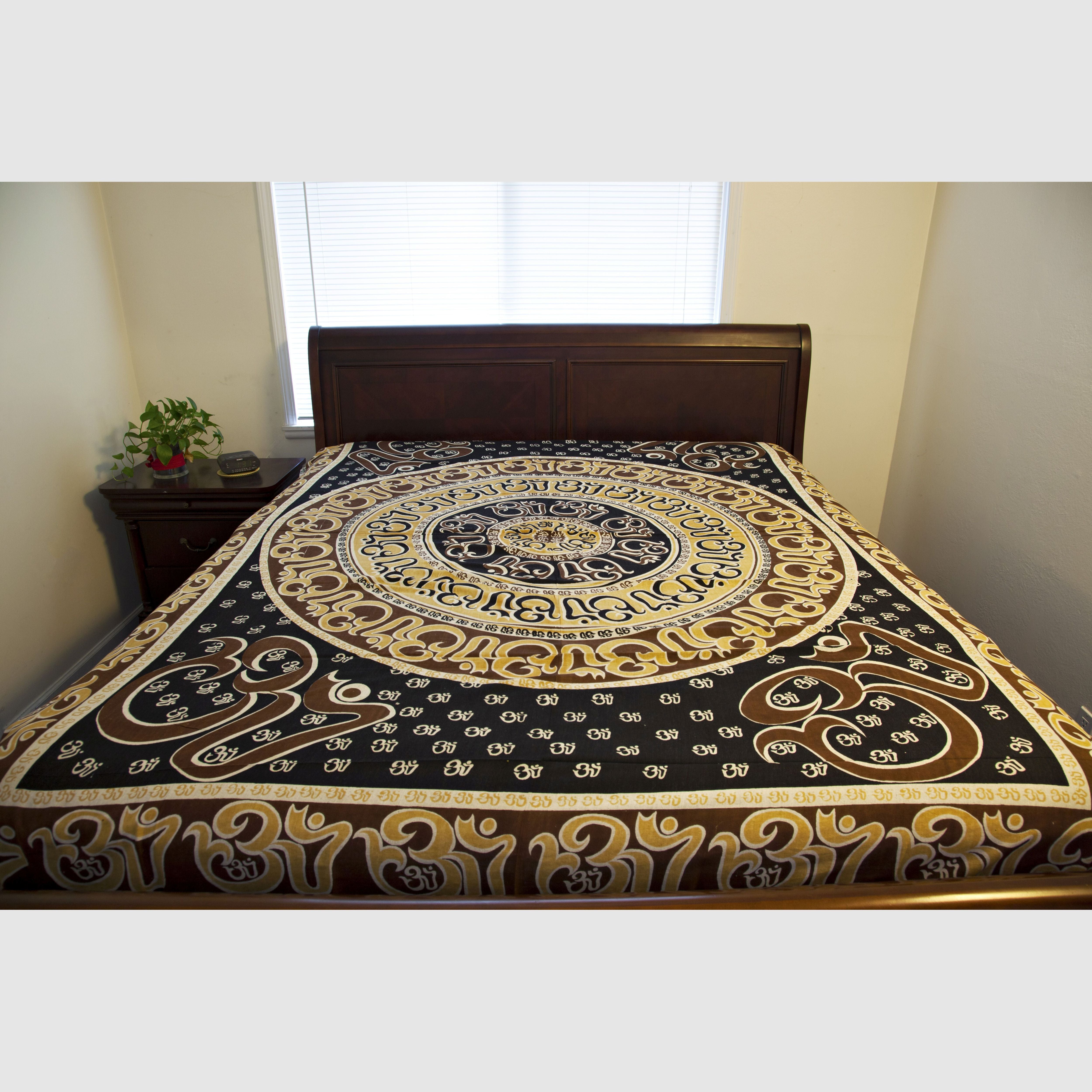 Om Print Tapestry - Linens & Bedding - Bellbazaar.com - SS072 - 04