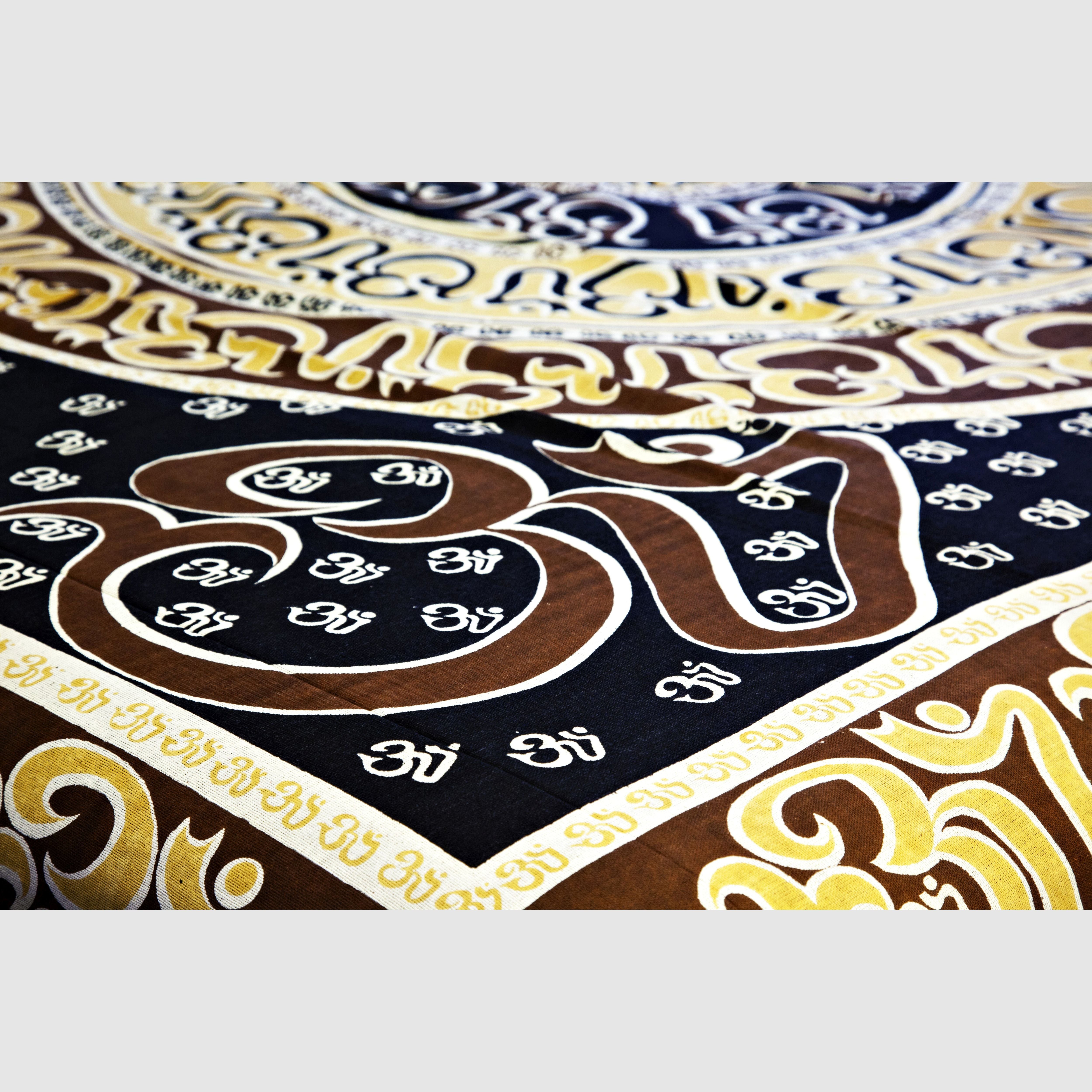 Om Print Tapestry - Linens & Bedding - Bellbazaar.com - SS072 - 04