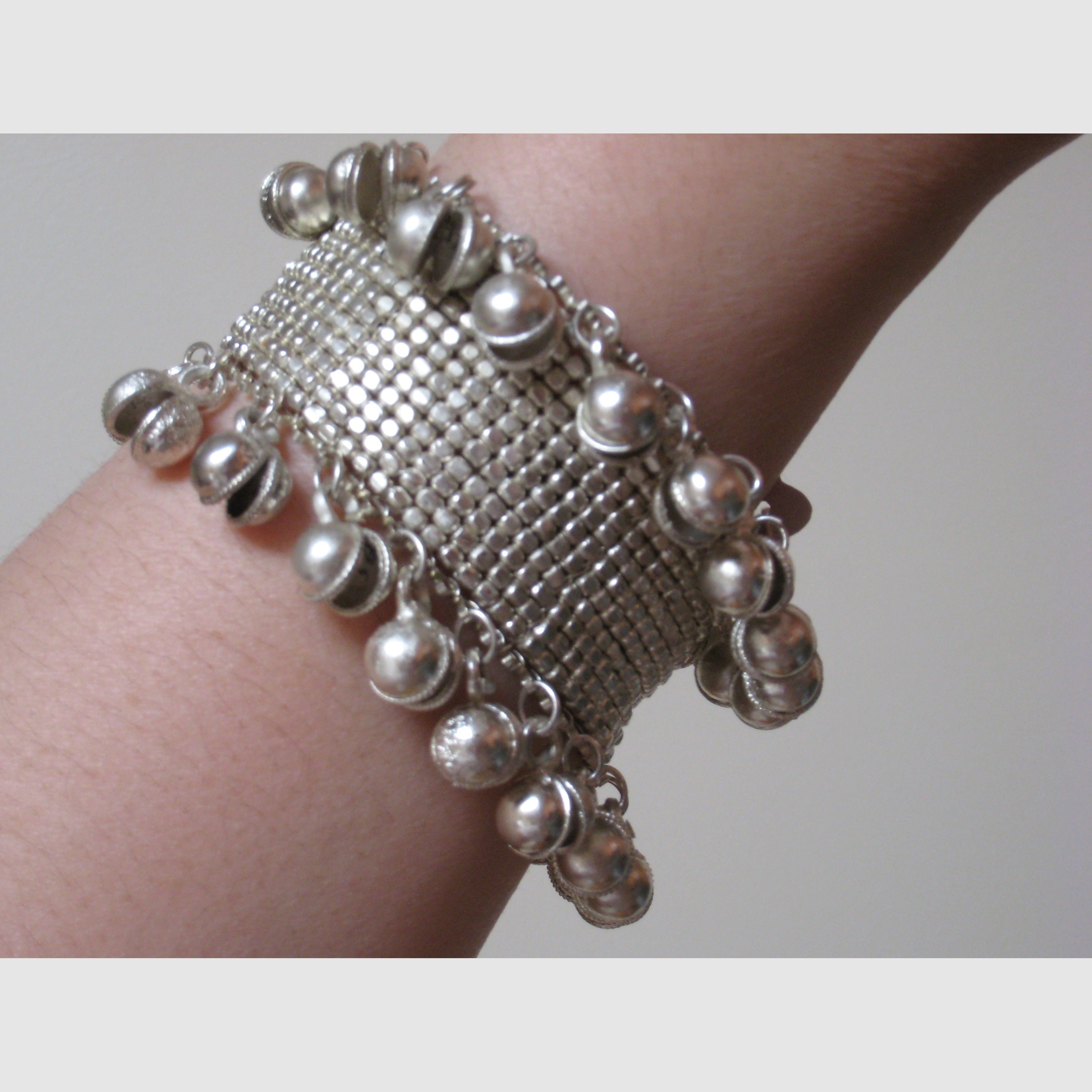 Open Cuff Bracelet with Large Ghungru Bells - Vintage Appeal & Charm - Apparel & Accessories > Jewelry > Bracelets - Bells