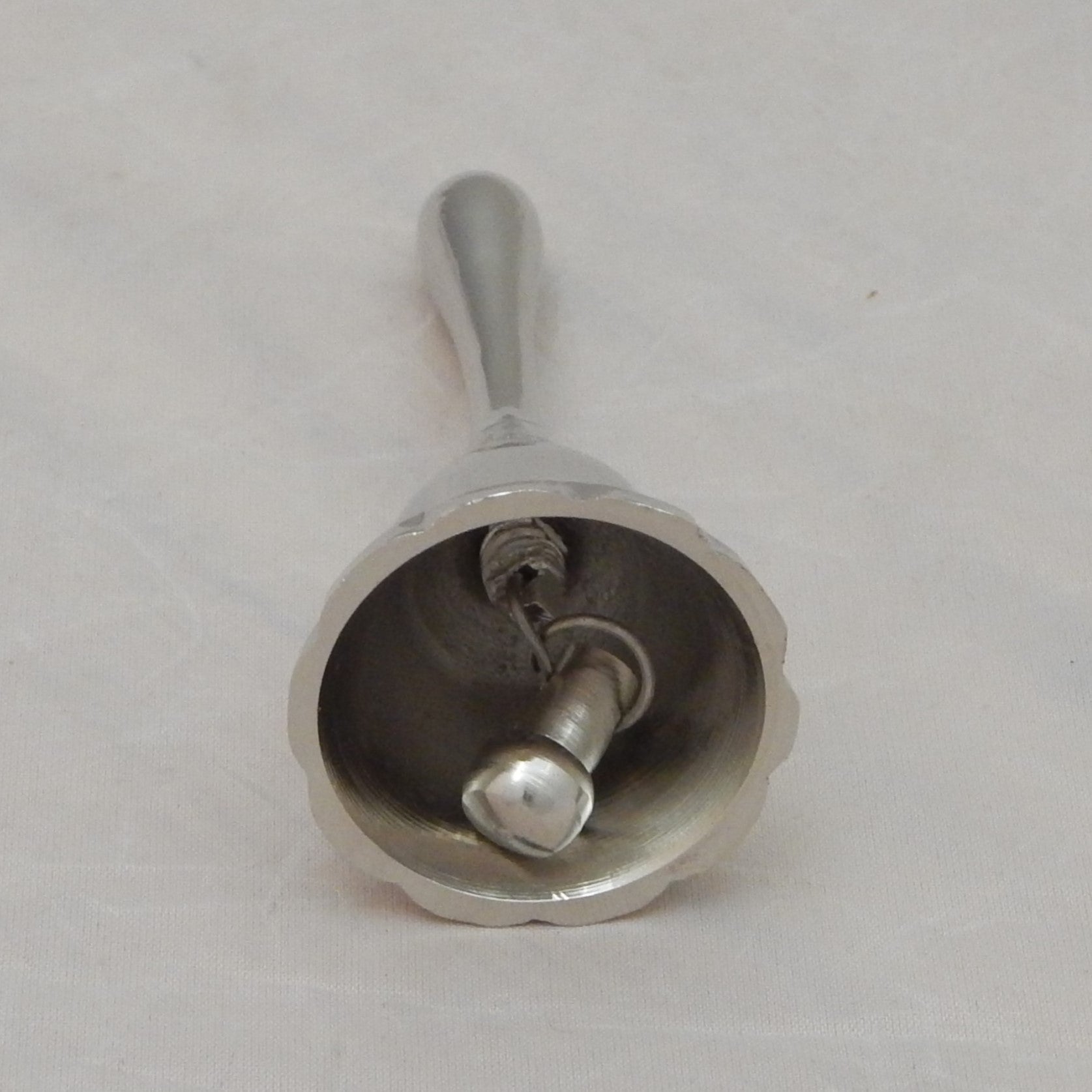 3" H silver handbell