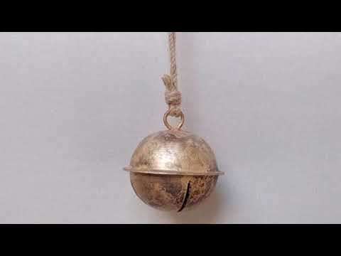 Iron Cross-Cut Sleigh Bells - Decorative Bells - Bellbazaar.com - TL075: 3" H (Comes on Jute Cord)crafts