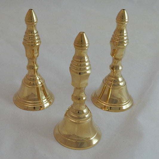 Set of Three Brass Handbells - Decorative Bells - Bellbazaar.com - 382 - s/3