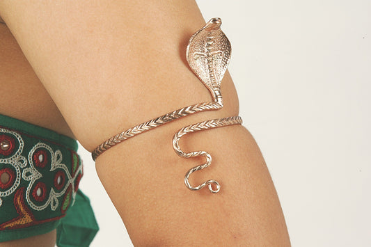 Copper - Tone Snake Upper Arm Bracelet - Exotic & Alluring Accessory - Apparel & Accessories > Jewelry > Bracelets - Bellbazaar.com - JC069