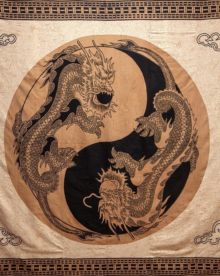 Yin/Yang Dragon Tapestry - Linens & Bedding - Bellbazaar.com - SS098 - 01