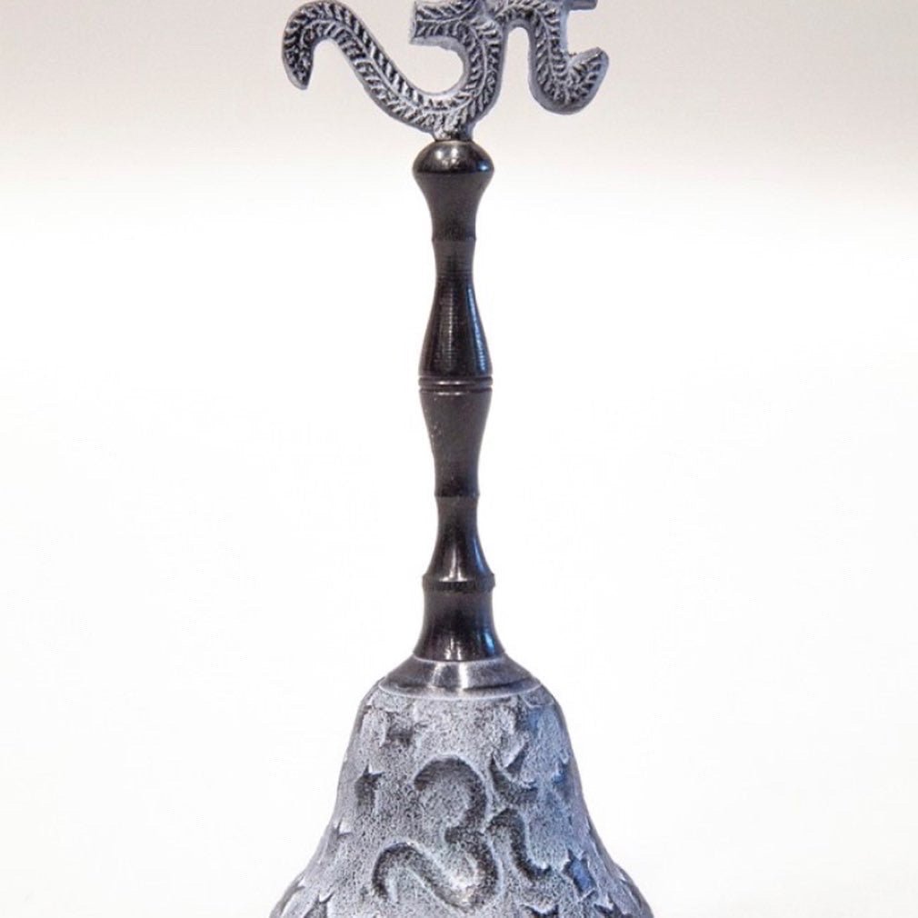 Brass Hand Bell with Om Design - Religious Items - Bellbazaar.com - BL104