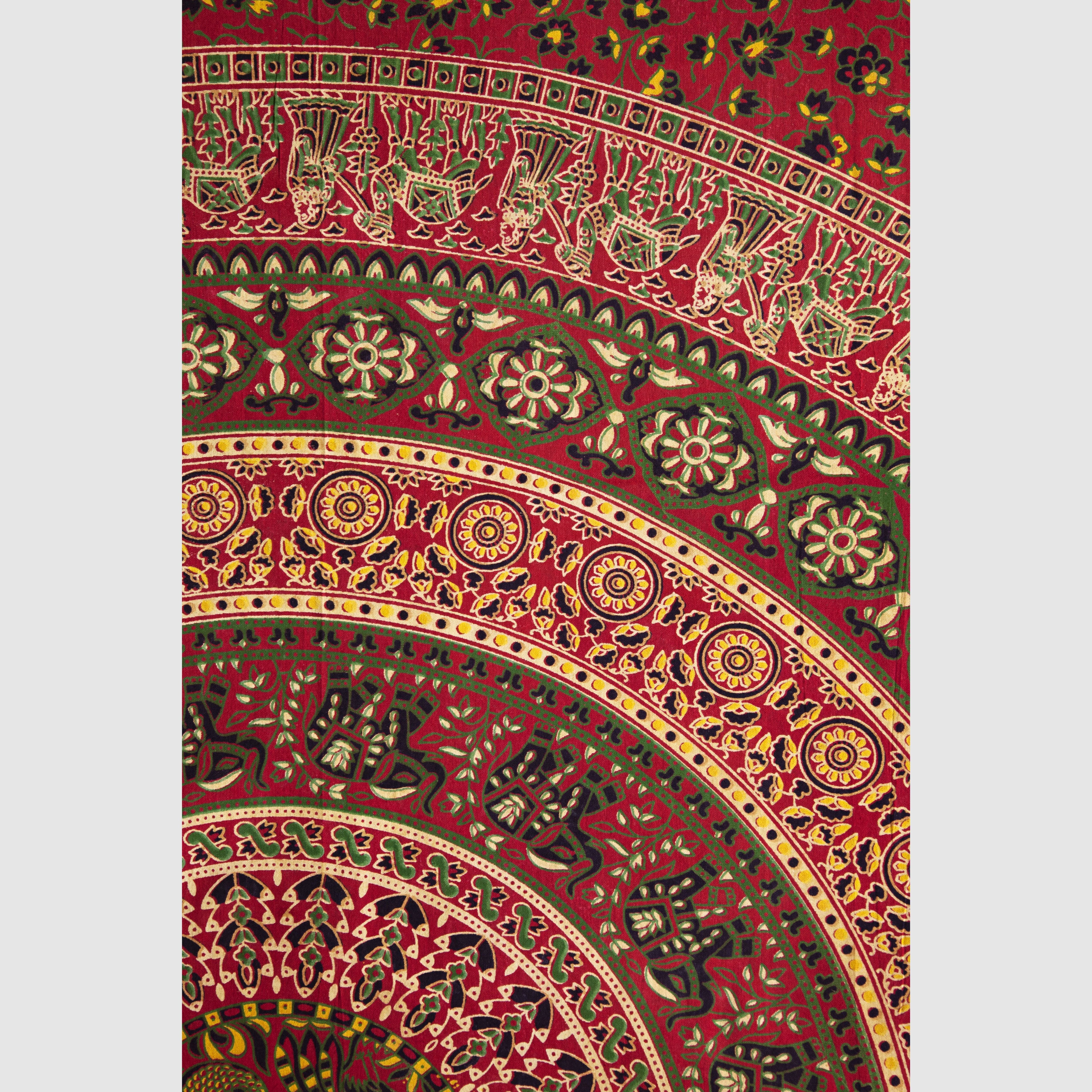 Sanganeer Mandala Powerloom Tapestry - Linens & Bedding - Bellbazaar.com - SS050 - 07