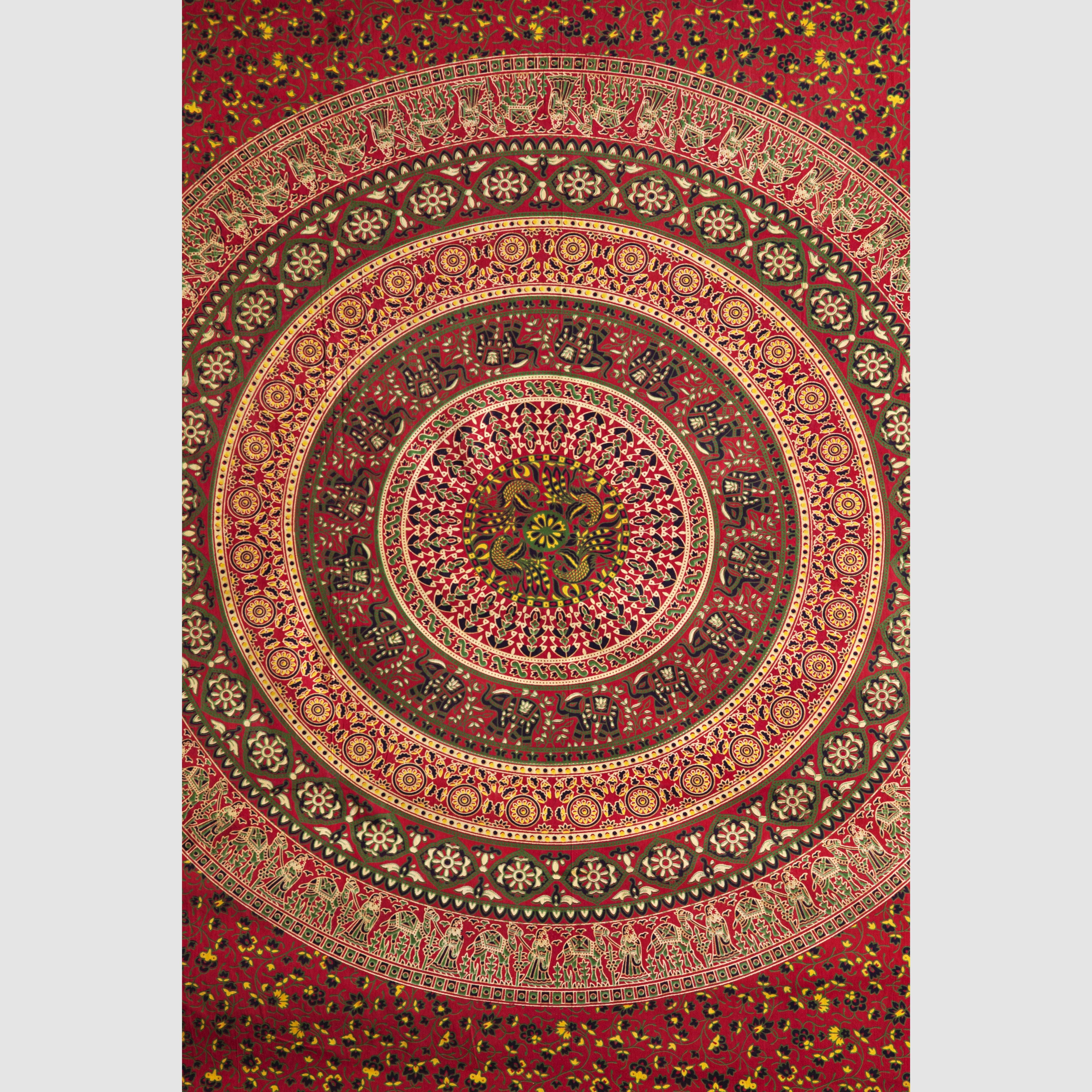 Sanganeer Mandala Powerloom Tapestry - Linens & Bedding - Bellbazaar.com - SS050 - 07