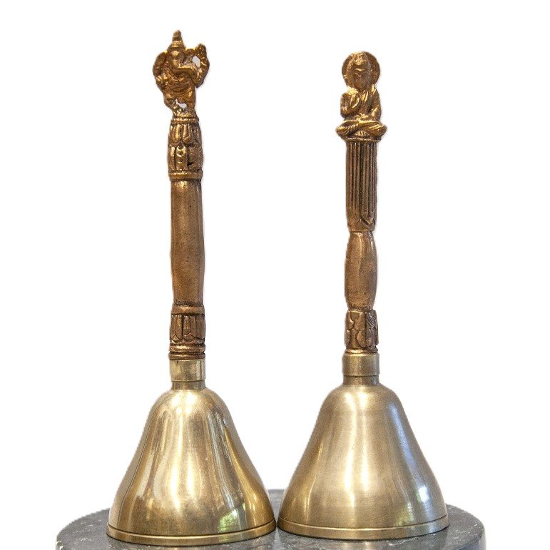 Seven Metal Handle Bell - Religious Items - Bellbazaar.com - BL077 - BU