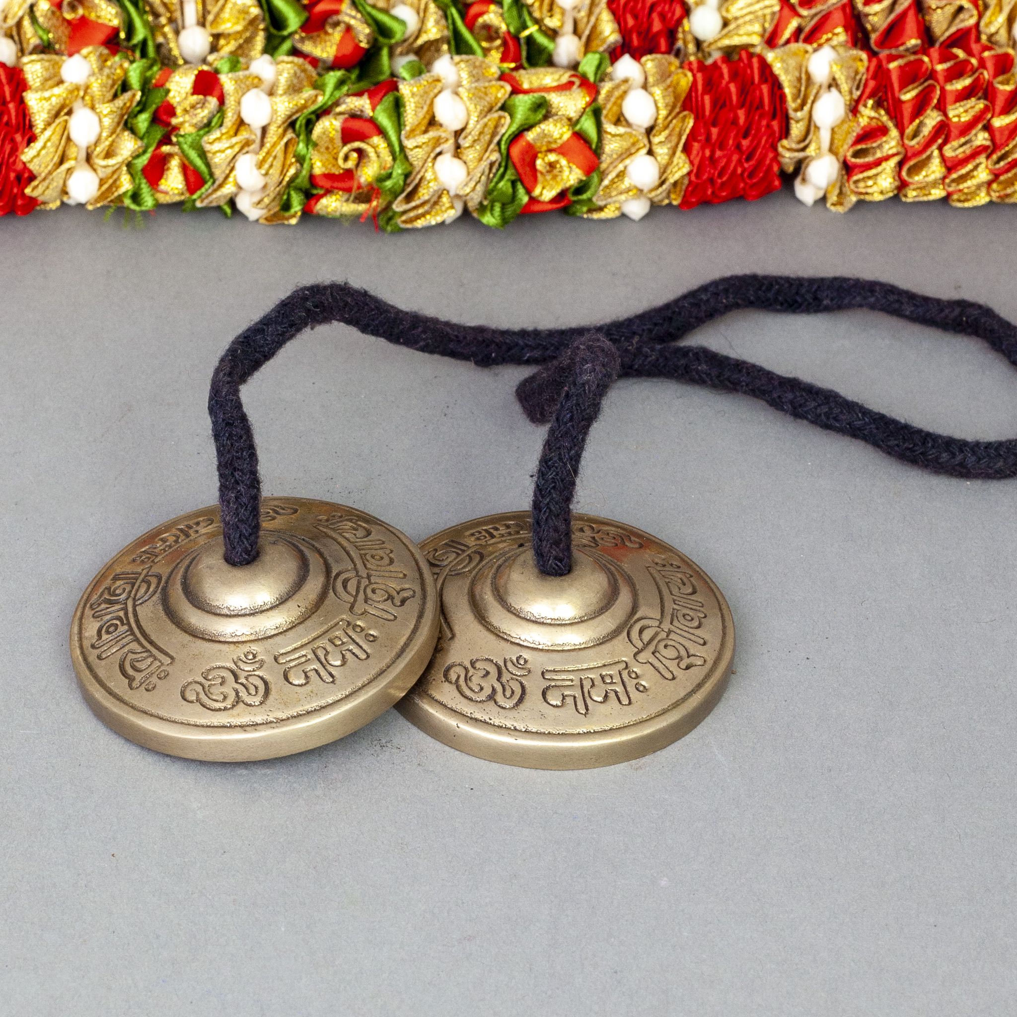 Seven - Metals Tingsha Cymbal - "Om Nama Shiva" - Religious Items - Bellbazaar.com - BF004