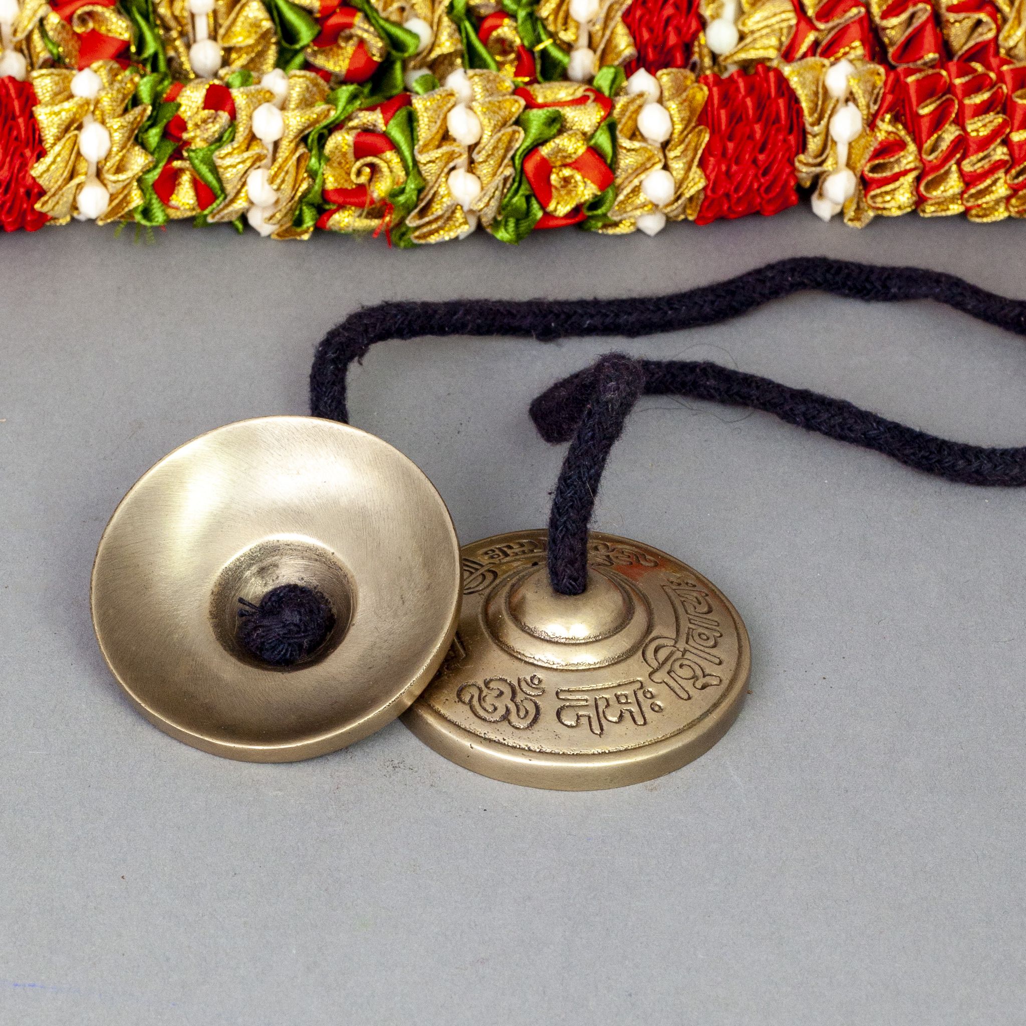 Seven - Metals Tingsha Cymbal - "Om Nama Shiva" - Religious Items - Bellbazaar.com - BF004