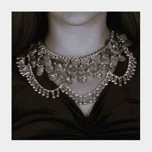 Silver Coin Cascade Necklace - Lavish Layered Chains with Detailed Coin Pendants