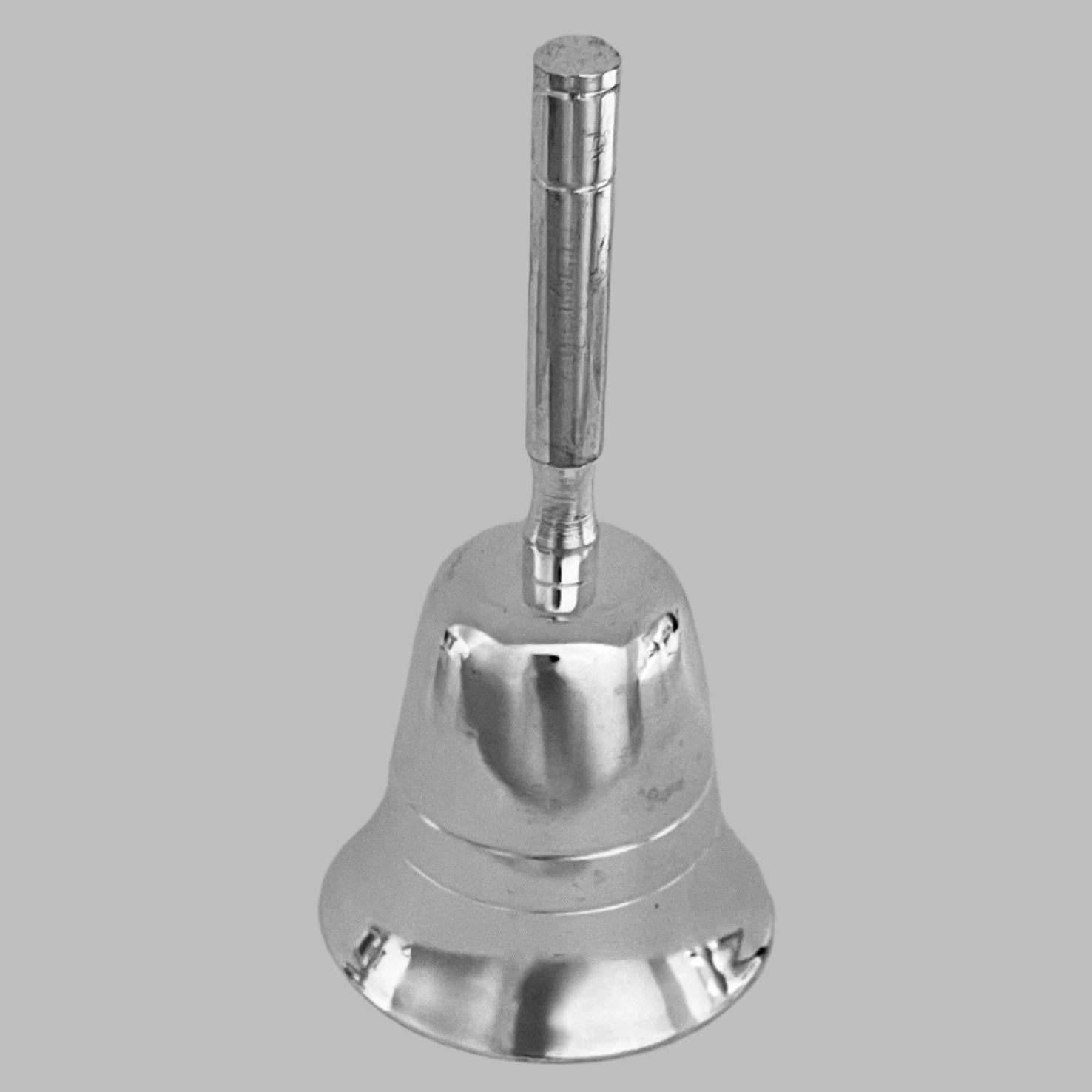 Silver Polished Metal Handbell - Wedding Favors - Bellbazaar.com - 1175