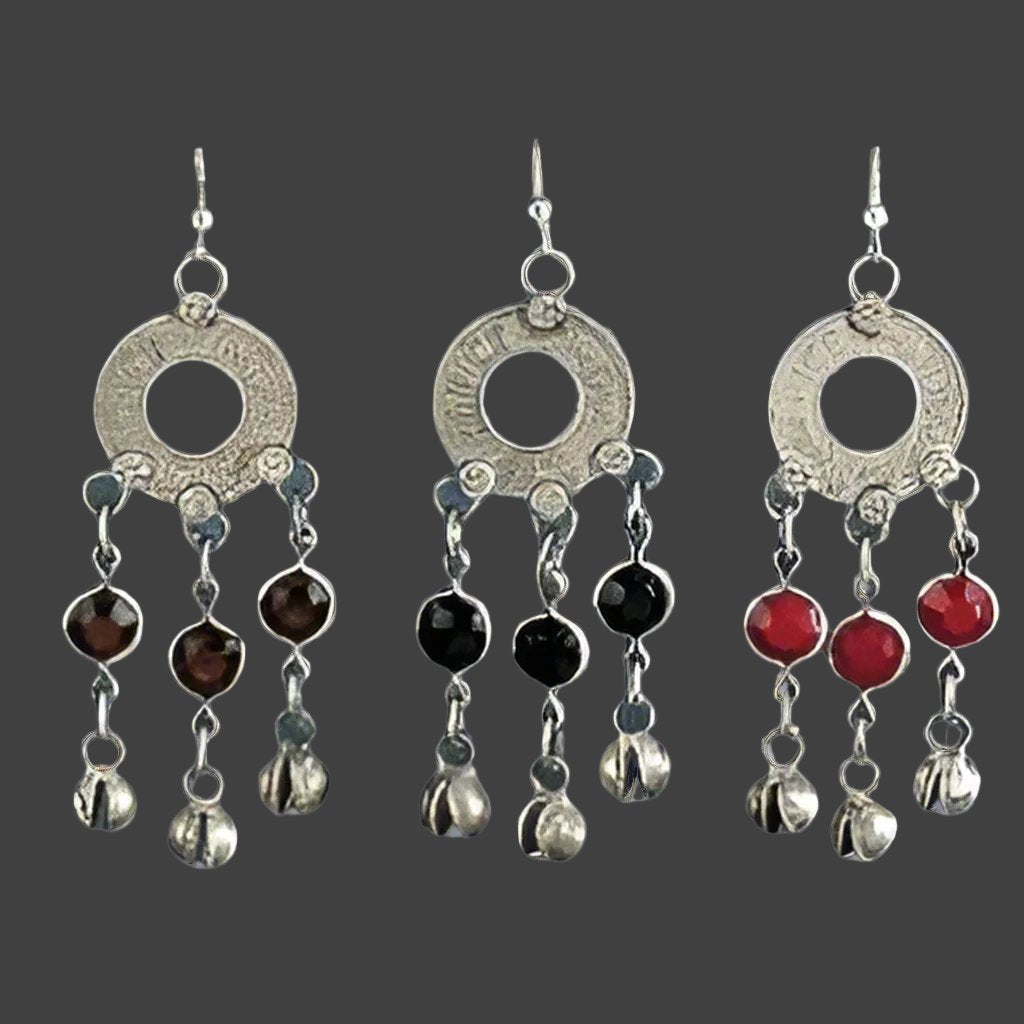 Silver - Tone Antique Coin & Bell Earrings - Vintage - Inspired & Charming Accessory - Apparel & Accessories > Jewelry