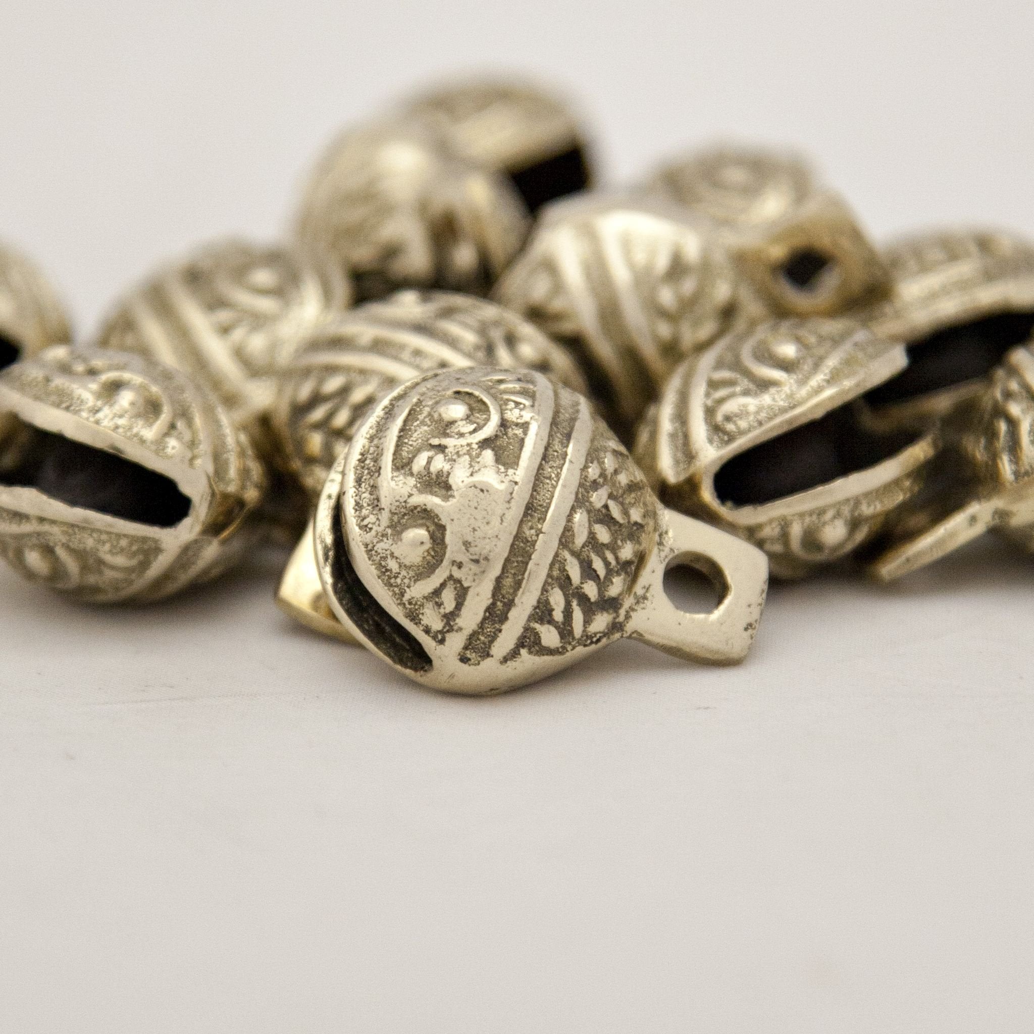 Single - Cut Embossed Brass Bells - Decorative Bells - Bellbazaar.com - BL017