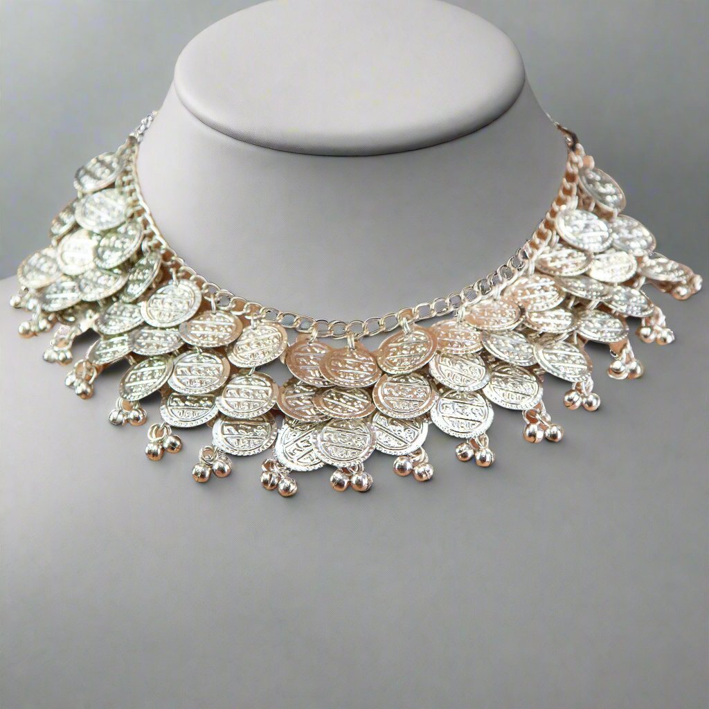 Statement Coin Necklace - Apparel & Accessories > Jewelry > Necklaces - Bellbazaar.com - JW363