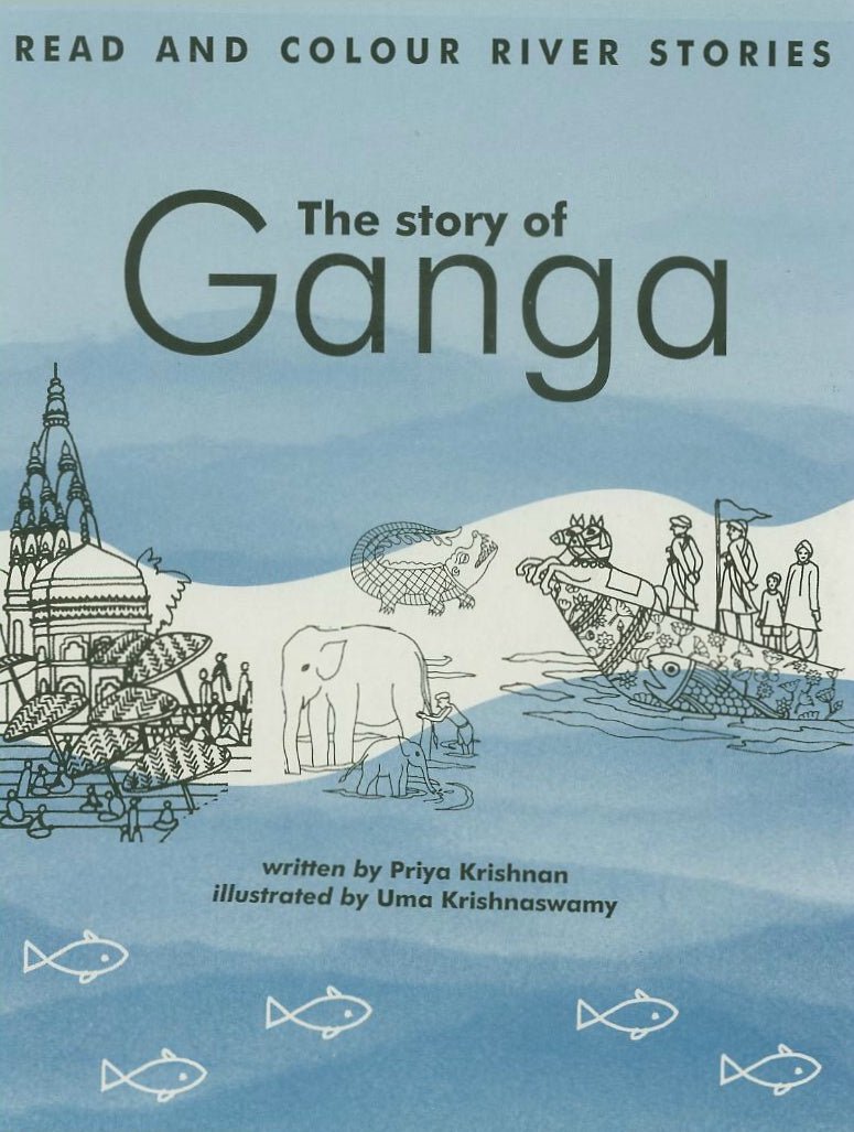 The Story of Ganga: Read & Color River Stories - Print Books - Bellbazaar.com - 8186895612
