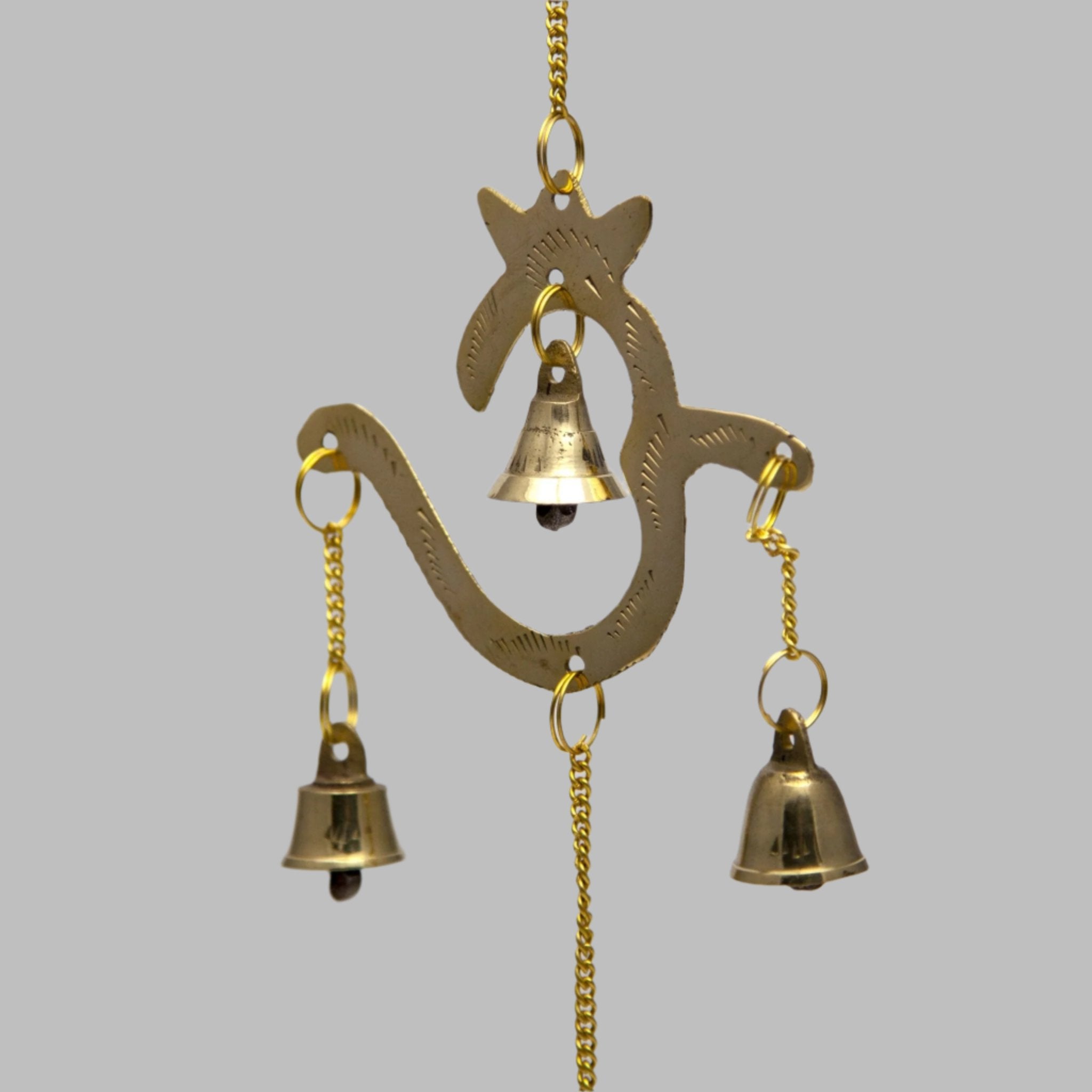 Three Om's with Bells - Decorative Bells - Bellbazaar.com - BS059