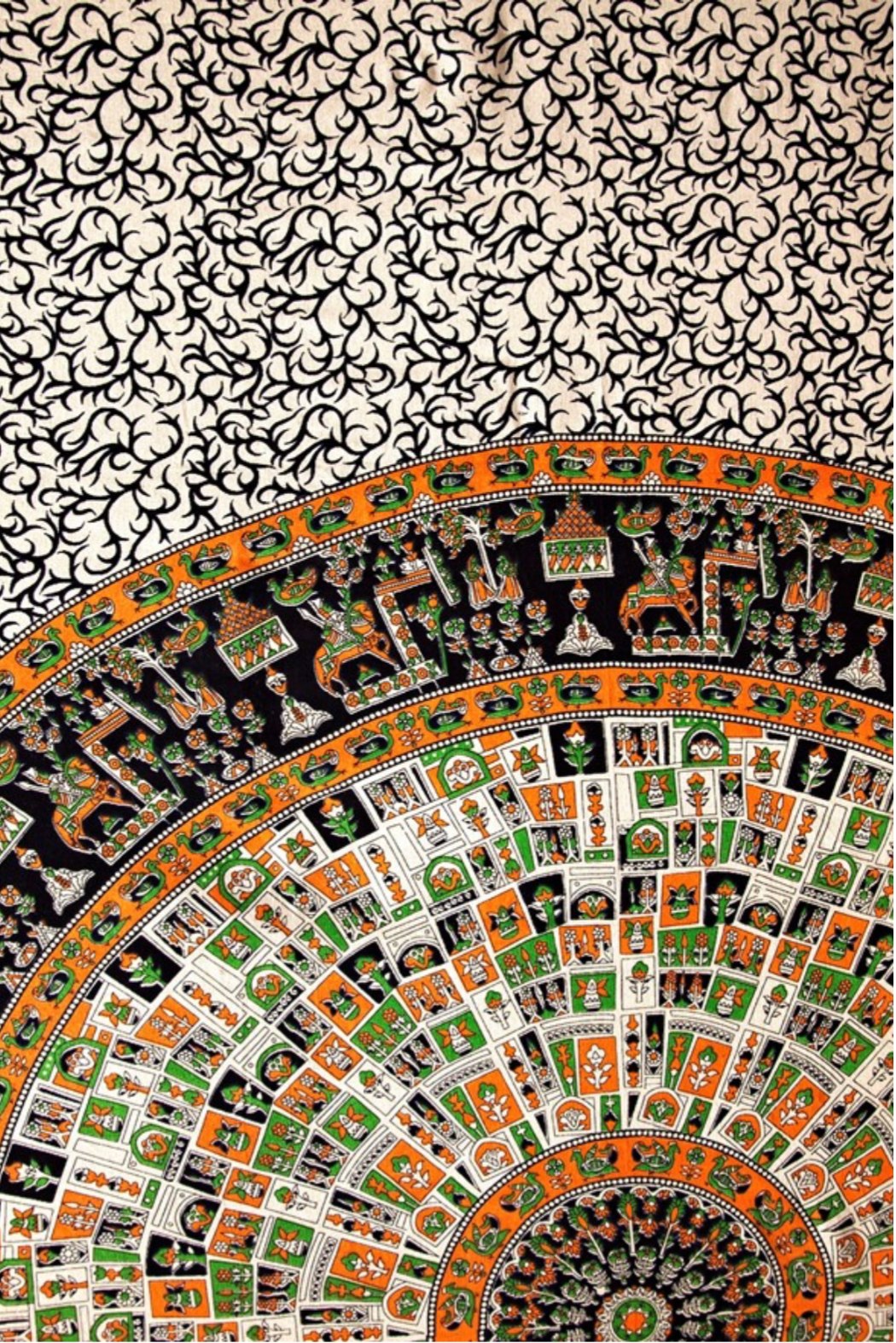 Bagroo Mandala Print Tapestry