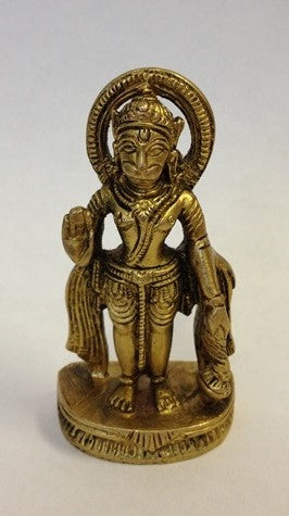 Brass Standing Hanuman Statue