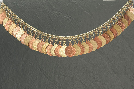 Copper-Tone White Metal Necklace