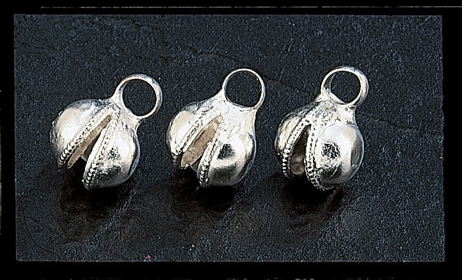 Large Ghungroo White Metal Bells - Beautiful & Authentic Accent Pieces