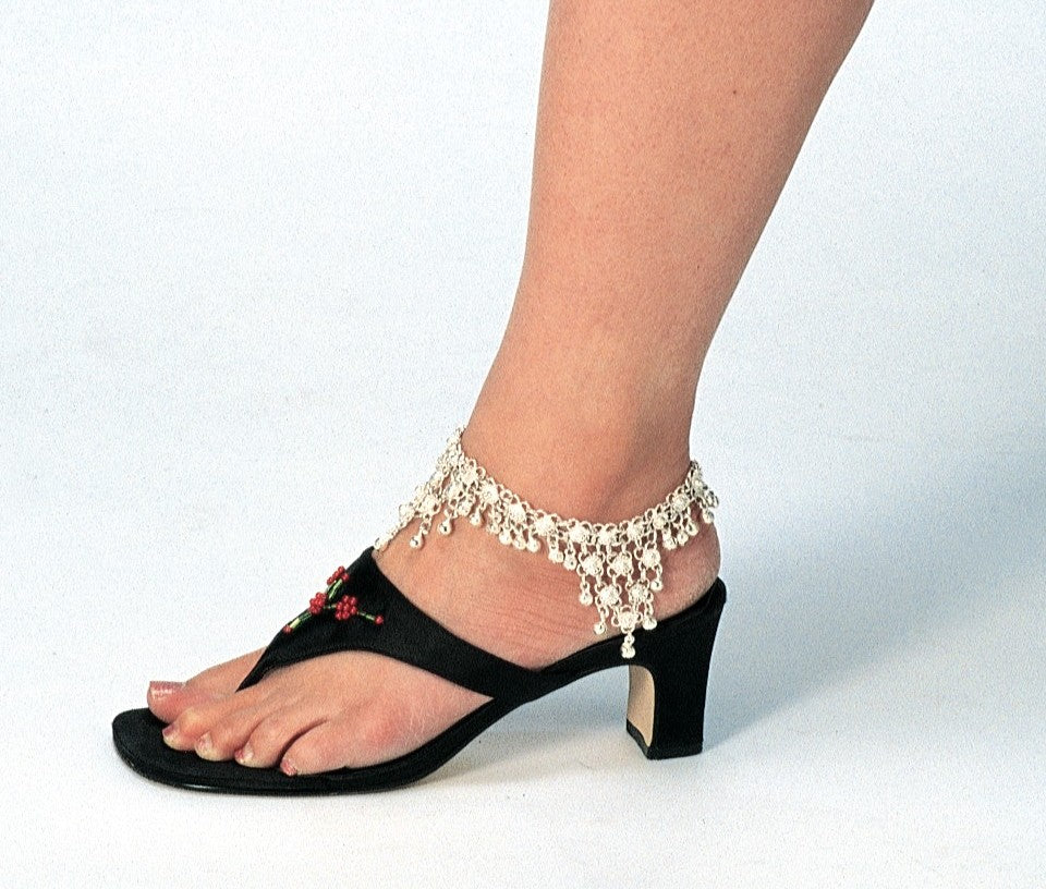 Contemporary Anklet with Sleek Bell Embellishments - Modern & Stylish Design
