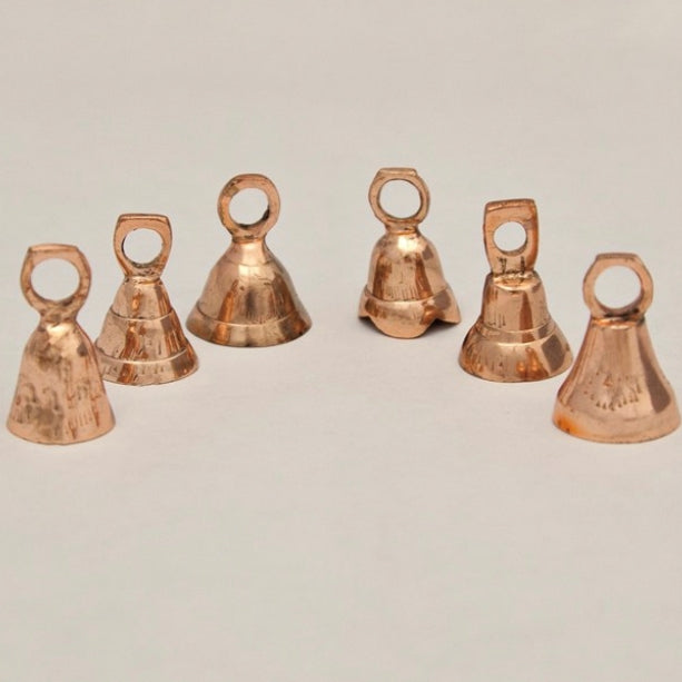 1.5 Assorted Brass Bells  Elegant Decorative Accents for Home