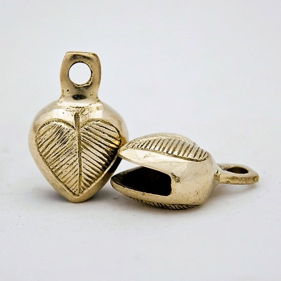 Brass Heart-Shaped Bell