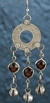 Silver-Tone Antique Coin & Bell Earrings - Vintage-Inspired & Charming Accessory