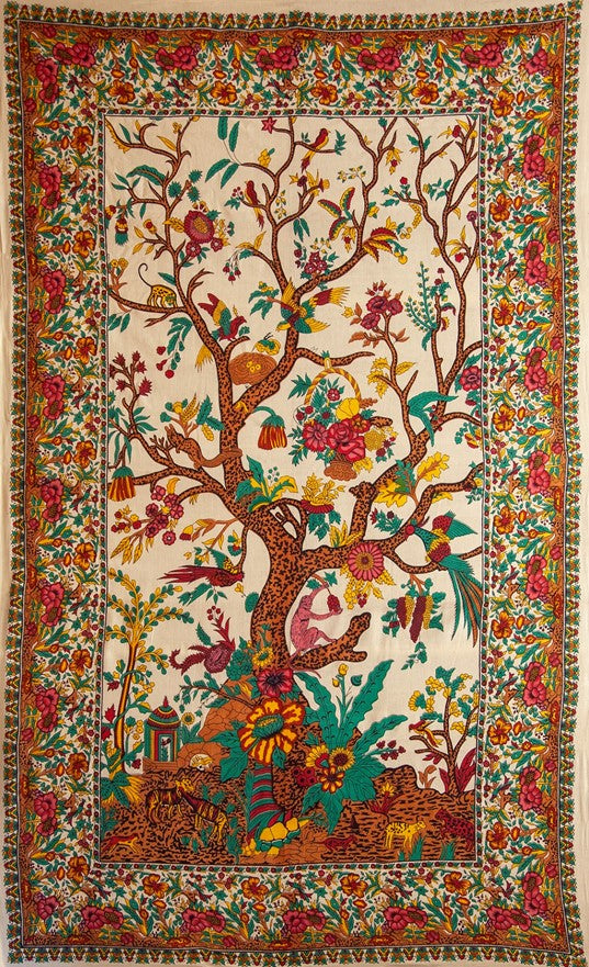 Vertical Tree of Life Tapestry