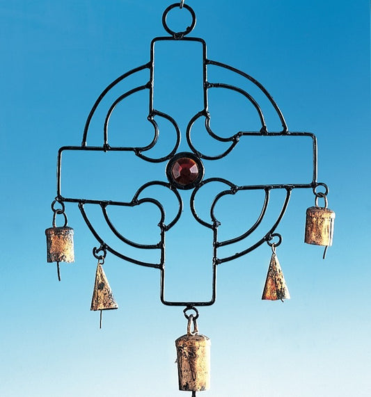 Iron Cross Bell Wind Chime